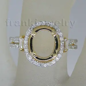 diamond engagement ring oval baguettes