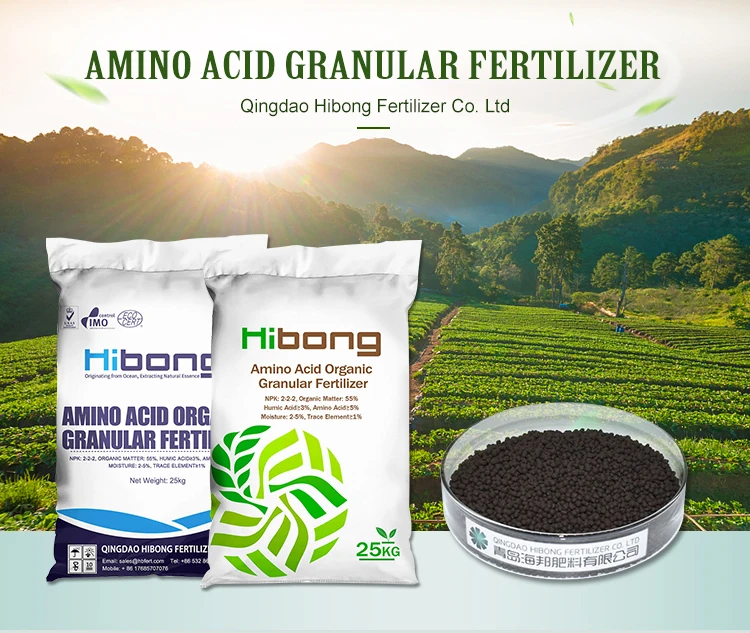 Amino Acid seaweed Organic granular Fertilizers for promoting plants growth