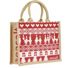 Top quality Custom Made Reusable Jute Shopping tote Bag With Logo