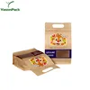 For Retail Logo Custom Biodegradable Transparent Paper Pet Food Safe Bag With Ziplock
