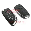Original 3 button remote modified blank car key case shell with logo and 307 key blade for Citroen