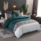 Bedding Printed Duvet Cover Set (Queen, King) - Brushed Microfiber - Luxurious, Comfortable, Breathable, Soft bedsheets