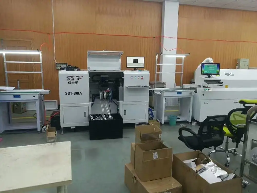 High speed pick and place machine 6 heads 25000CPH of bulb light electronic feeder 18