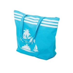 ladies tote bags summer extra large shoulder shopper zip blue