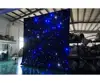 Elegant outdoor and indoor fiber optic waterfall light curtain dmx led curtain from RK factory
