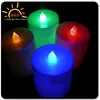 Multi color real wax led flashing candle wireless flameless light up Dream Candles for promotion gifts Made in China