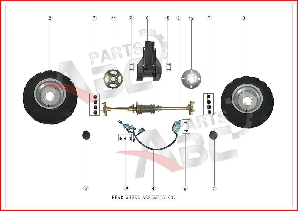 Rear Axle For Bashan Bs200s7 Atv Quad Buy Bashan Atv Rear Axle