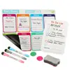 Custom Monthly Weekly Magnetic Dry Erase Calendar for Fridge Planner List with Magnets and Eraser White Board Marker Pens
