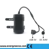 BF evergreen factory new product ABS waterproof battery pack with Double out put (DC 8.4V/USB5V)