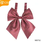 Girls Girl Bow Tie Wholesale Cheap Striped 100% Polyester Colorful Bow Ties For Girls