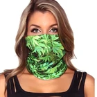 cheapest polyester neck tube Scarf Wrap Print Ganja Weed Seamless Rave Mask Bandanas