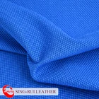Jinjiang 100%Polyester Blue Knit Fabric for shoes men sport