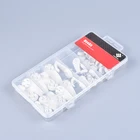 Dreieins 45 Pieces Plastic Frame Wall Hanger Hook With Nails