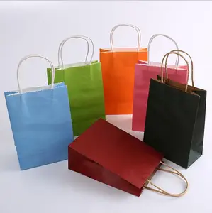 eco friendly custom printed foil shopping gift paper bag with