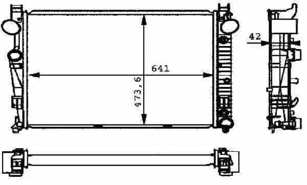 CAR Radiator For Mercedes -- 2205000103