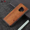 Hard Cover Carving For Samsung S9 Cheap Wood Phone Case Whole Natural Wood Cell Mobile Phone Case For Samsung S9 Plus