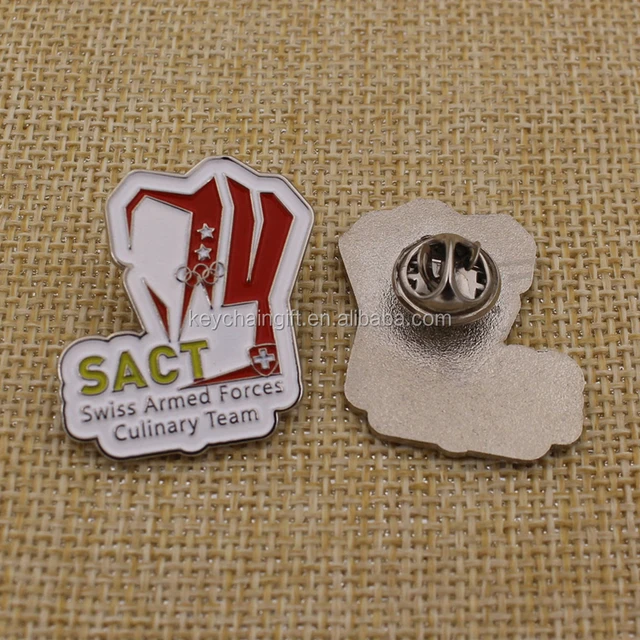 custom logo personalized lapel pin brooches