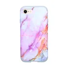 Saiboro Decals Water PC Silicone Hybrid Cellphone Case Cover For IPhone Xs max Xr X 8 7 Marble Back Cover