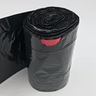 Lawn and leaf drawstring plastic bags 33 Gallon extra large LDPE heavy-duty trash bags interleave on roll