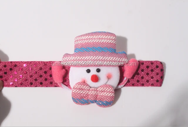 kids christmas gifts plush slap band for party