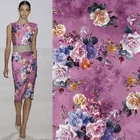 Wholesale Custom Digital Print 100% Polyester Beautiful Flower Silk Chiffon Fabric