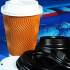 coffee paper cups ripple wall paper cup vertical wall paper cup with lids