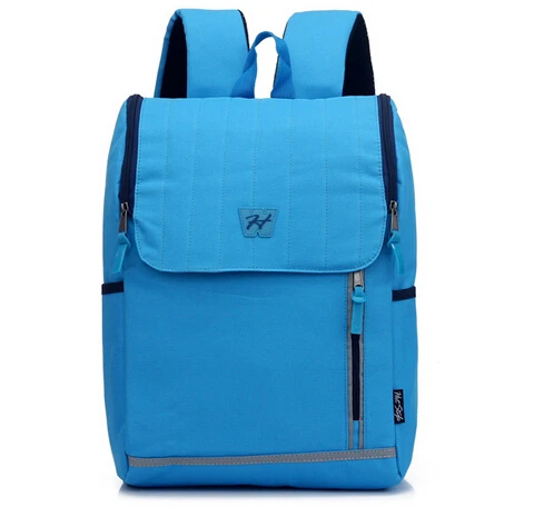 Lovely Style Solid Big Capacity Backpack Blue Waterproof Nylon Backpack Casual Laptop Bag Travel School Bag Preppy Style