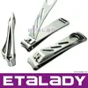 Side Toe Nail Clipper Tweezer Scissors Brush Stainless Steel Nail Clipper