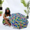 2019 Wholesale African Wax Print Waterproof And Sun Protection Umbrella Automatic Short Umbrella