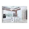 Modern design MDF high gloss white lacquer finish kitchen cabinets