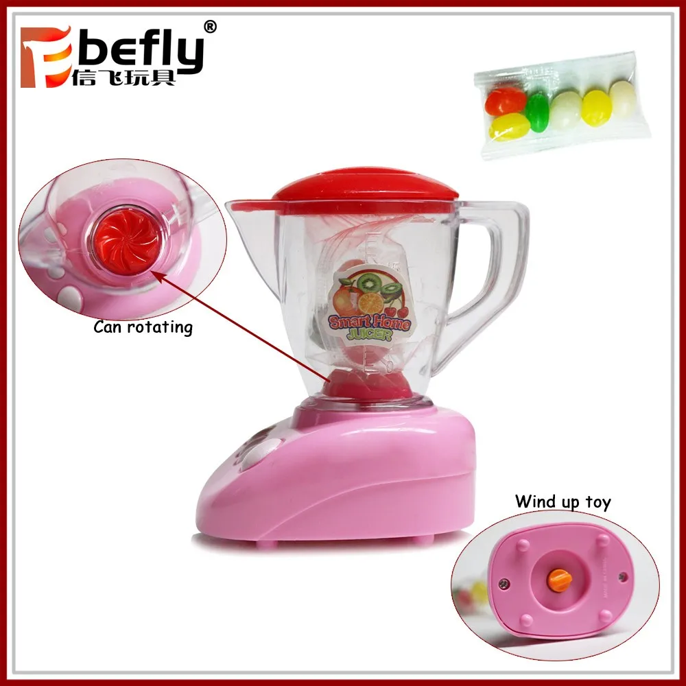 With jelly bean inside plastic wind up juicer toy, View juicer toy