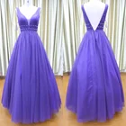 Chaozhou Factory Teen Floor Length V Neckline Women Ladies Prom Dresses