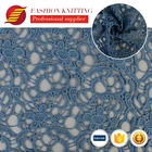 Modern weft custom chicken embroidery fabrics chemical lace embroidery fabric with holes