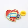 Die Cast Brass Gold Plating Custom Logo Souvenir Magnetic Name Badge Metal Crafts Soft Enamel Cheap Lapel Pins