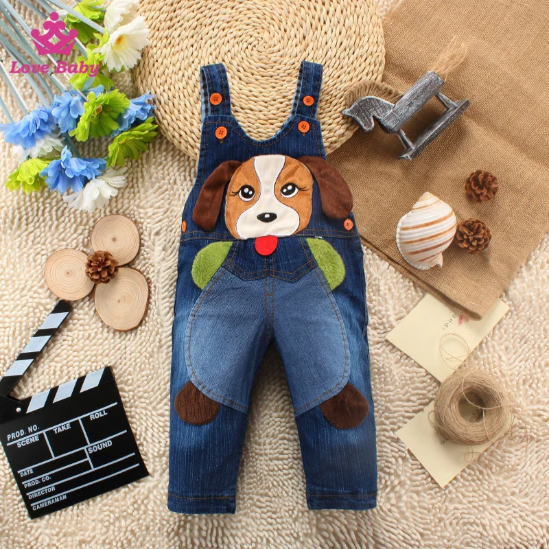 Buy in Bulk Funny Dog Pattern Baby Jeans Cute Overalls Children Denim
Overalls Baby Fashion Strap Long Pants Jeans