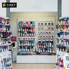 Custom Style Wood Slatwall Sock Store Fixture Display Stand