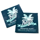 Plastic Sealable Tea Packaging Bags Empty Sachet Foil Coffee Bag