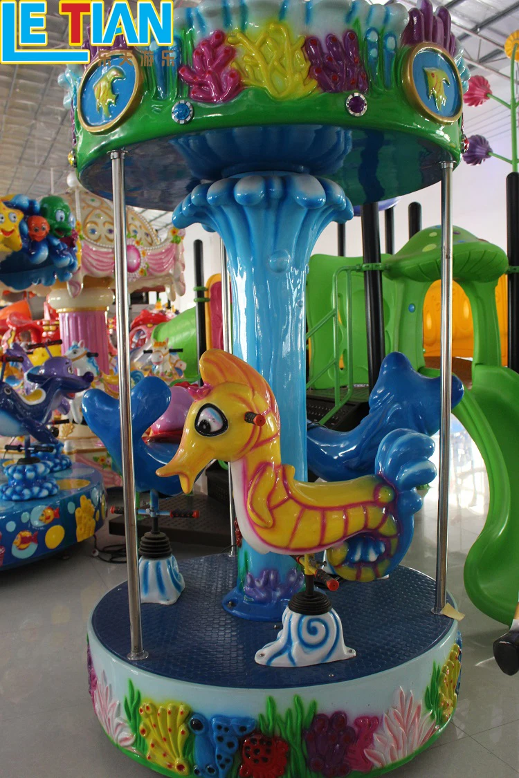 Children Outdoor Equipment 3 seats Mini Carousel for sale