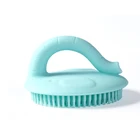 Animal Shape Cute Design Long Handle Back Scrubber Kids Shower Baby Silicone Bath Brush