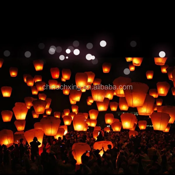 resistant chinese sky flying paper lantern for party celebrate