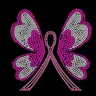 Custom T Shirt Transfers Butterfly Hot Fix Rhinestones