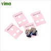 custom die cut printed earring cards fashion pink jewelry card holder