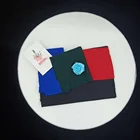 50% Wool 50% Polyester navy red scarlet Melton fabric black in stock on sale factory supply