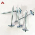 Blue Galvanized Umbrella Roofing Nails 2" X 9G X 20mm 25kg per carton high quality