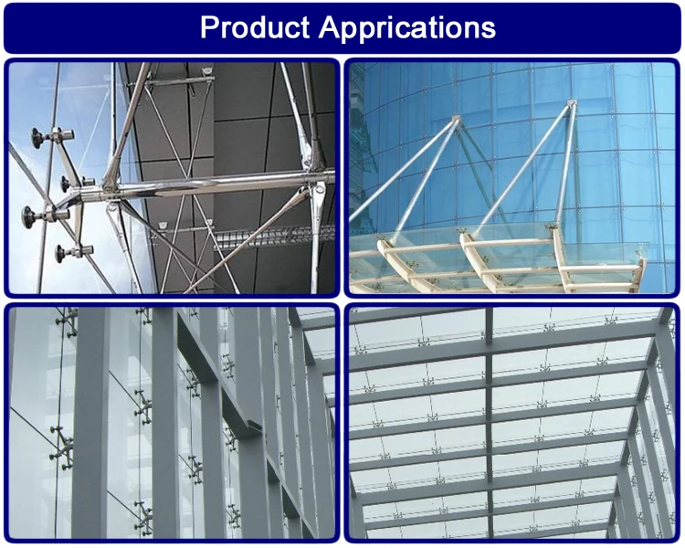 Hight Quality Stainless Steel Spider Bolt Glass Holder And Routels