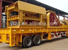 Copper and ore used Mobile jaw crusher Yufeng brand
