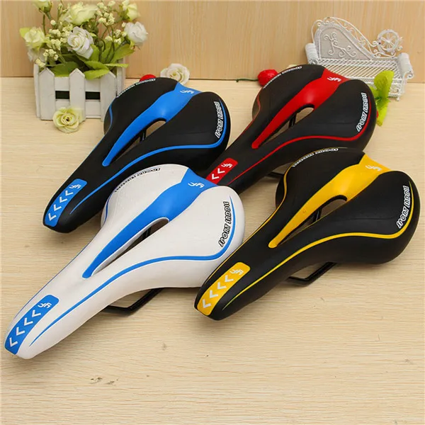 cycling Colorful Bicycle Mountain Road MTB Ride Racing Hollow Cushion Seat Saddle Practical Reliable Durable Streamlined Design