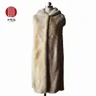 High Quality Ladies Winter Fur Jacket Genuine Fur Warm mink long Coat