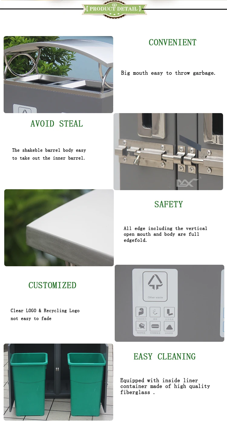 stocks of garbage cans