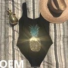 Pineapple sequin bikini custom one piece woman swimsuit girls swimwear beachwear